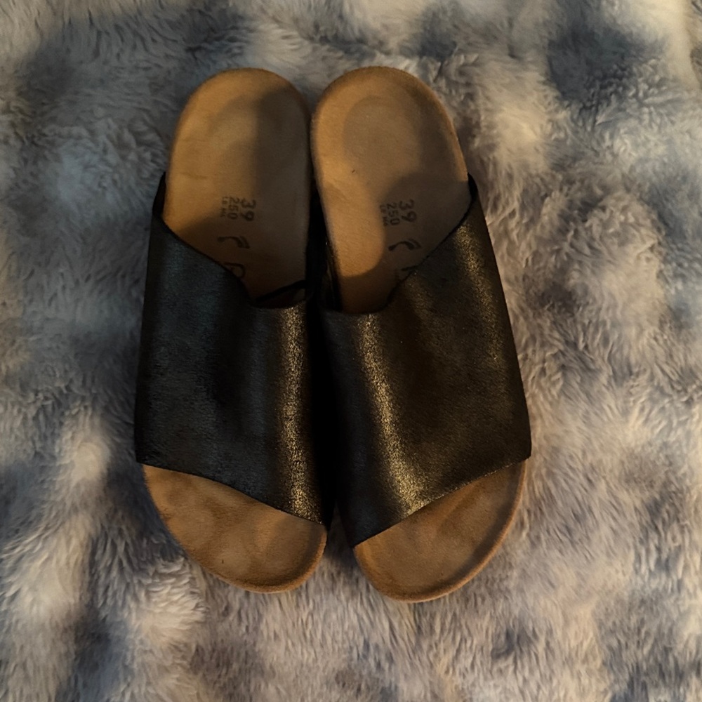 Black Birkenstock Sandals, Papillio